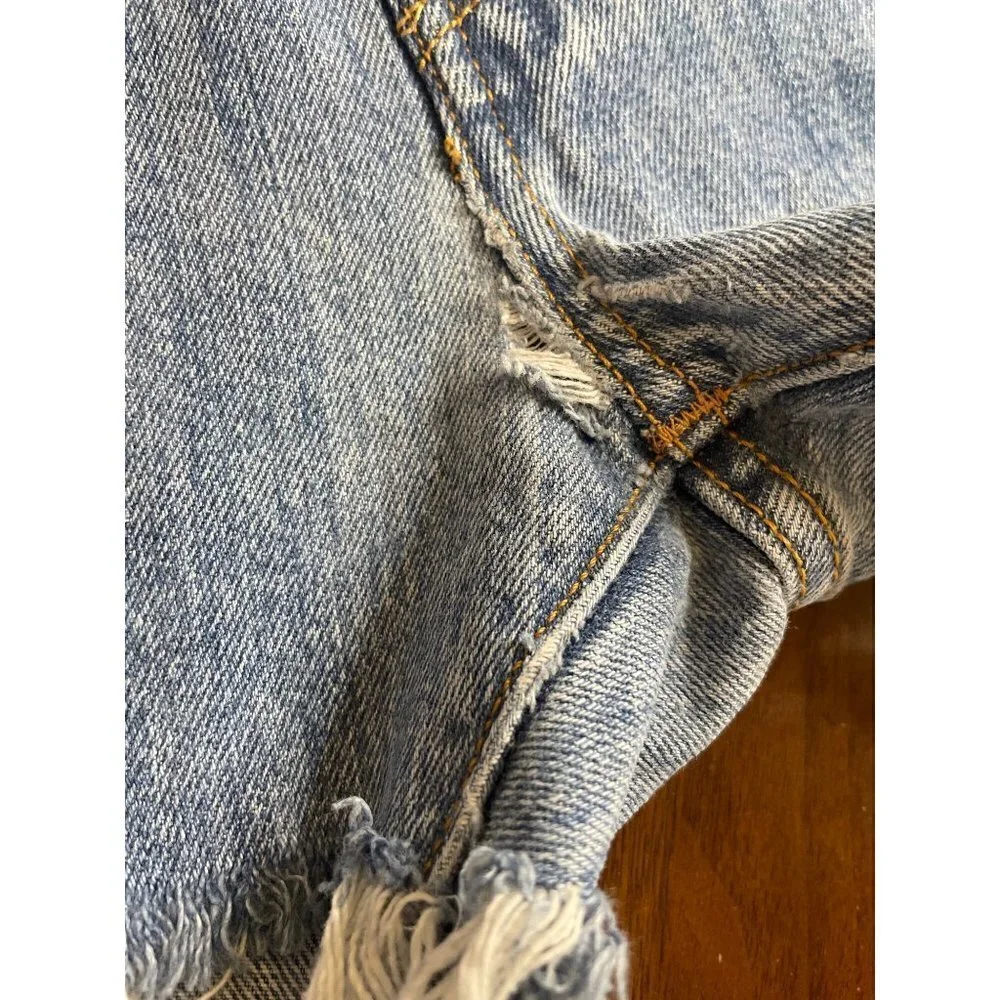 EB Denim OG Jean Denim Shorts in Light Wash 33 New Womens Jeans Revolve